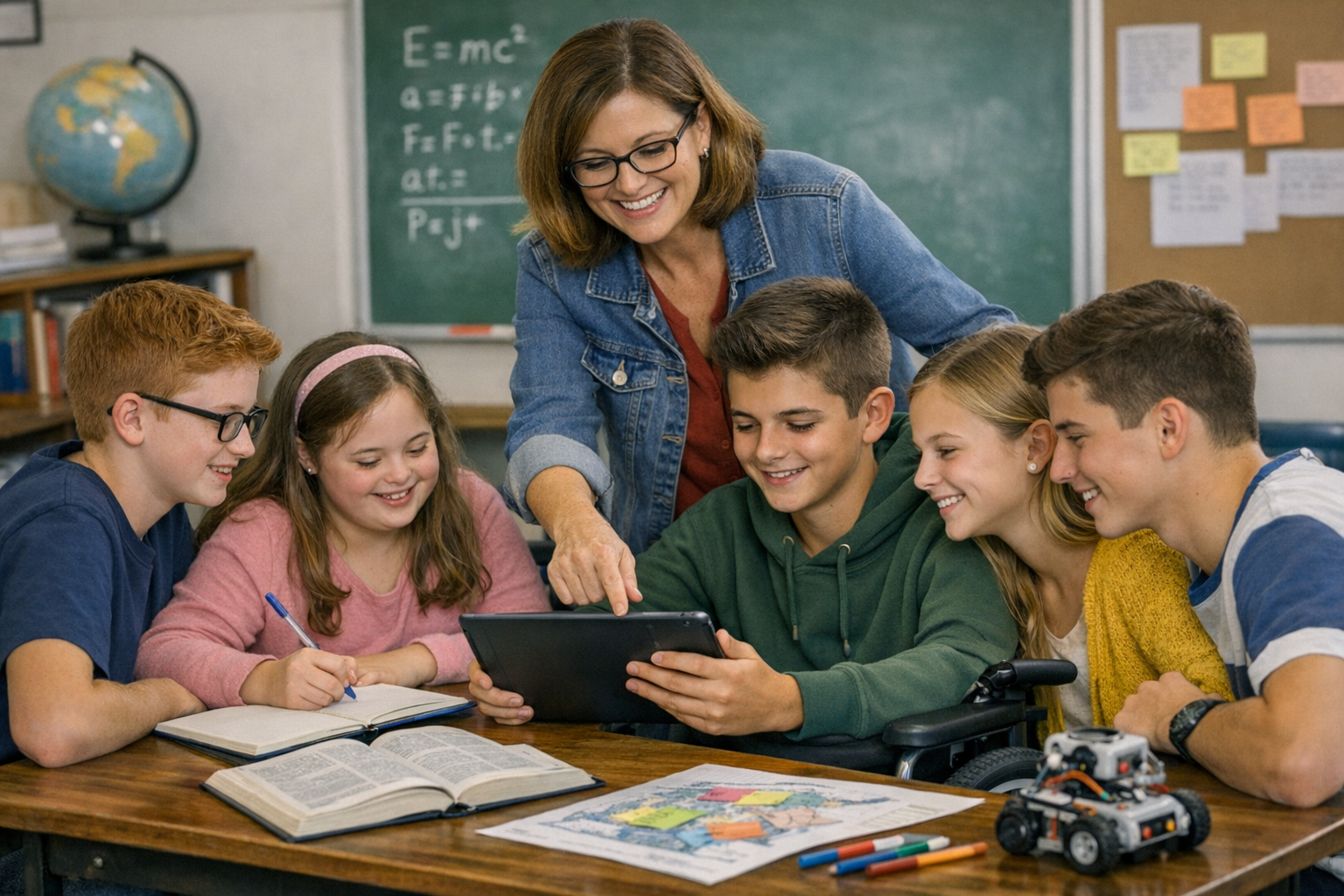 lezione con studenti